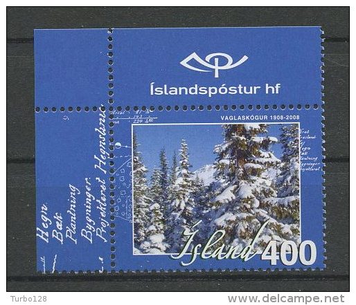 ISLANDE 2008 N° 1143 ** Neuf = MNH Superbe Cote 7 € Sylviculture Vaglaskogur Conifères Arbres Trees - Unused Stamps