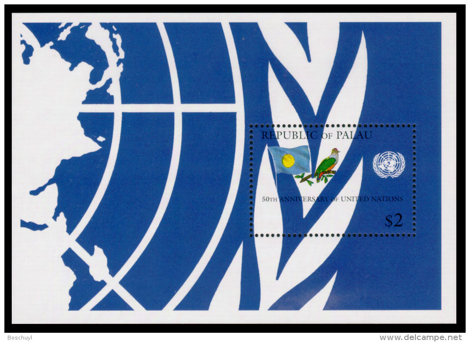 Palau, 1995, United Nations 50th Anniversary, MNH, Michel Block 37 - Palau