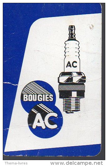 Calendrier 1961 BOUGIES AC (PPP2510) - Petit Format : 1961-70