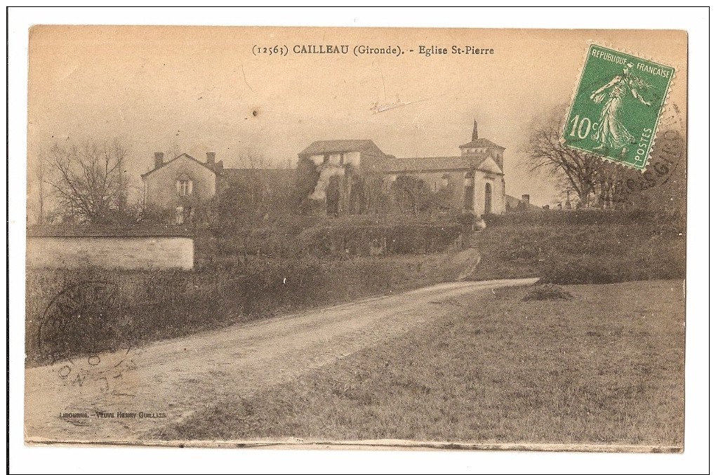 33 Cailleau, église Saint Pierre (Alb1p79) - Andere & Zonder Classificatie