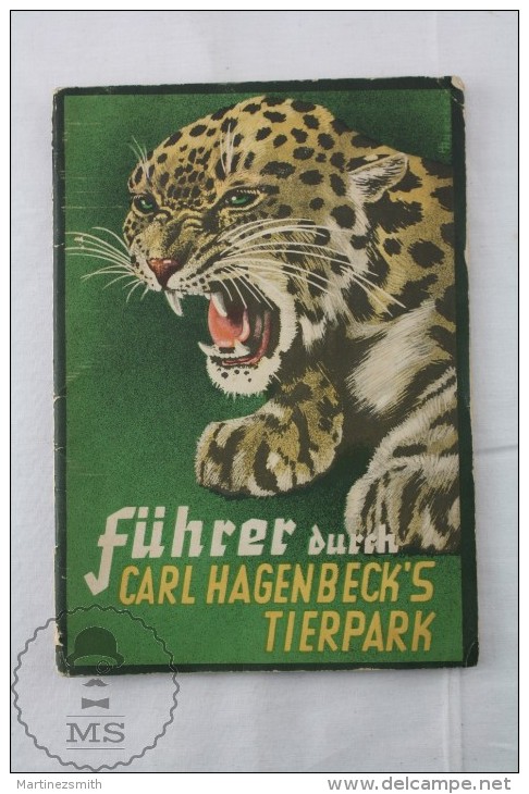 Old 1936 German Zoo Book: Führer Durch - Carl Hagenbecks Tierpark Parc Zoologique - Animales