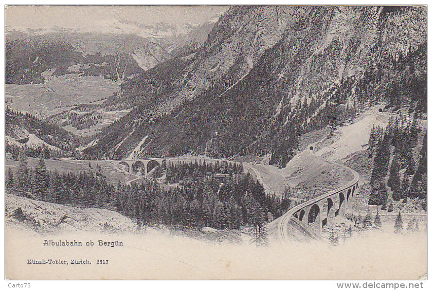 Suisse - Albulabahn Ob Bergün - Chemin De Fer Tunnels - Bergün/Bravuogn