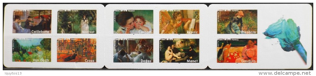 FRANCE 2006 - BANDE CARNET - Les Impressionnistes N° BC74 Y & T - 10 TIMBRES AUTOADHESIFS NEUFS** Au Tarif Lettre Priori - Markenheftchen