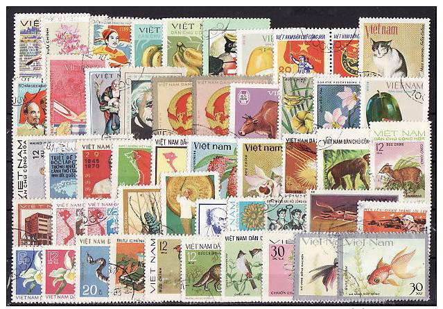 27-602 A // VIETNAM   50  DIFFEREND STAMPS Fom VIETNAM - Mezclas (max 999 Sellos)