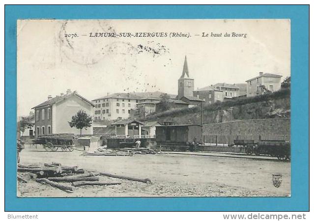 CPA 2076 - Chemin De Fer Train Chargement Ou Déchargement Du Bois LAMURE-SUR-AZERGUES 69 - Lamure Sur Azergues