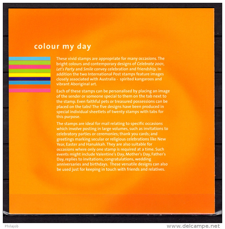 AUSTRALIE : Pack Prestige " COLOUR MY DAY " Neuf ** MNH . Parfait Etat. - Presentation Packs