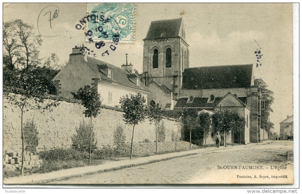 CPA 95 ST OUEN L AUMONE L EGLISE 1906 - Saint-Ouen-l'Aumône