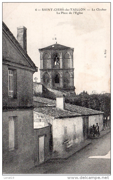 17........CHARENTE MARITIME....SAINT CIERS DU TAILLON......LE CLOCHER.....PLACE DE L'EGLISE - Autres & Non Classés