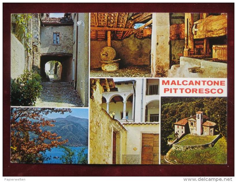 Magliaso (TI) - Mehrbildkarte "Malcantone Pittoresco" - Magliaso