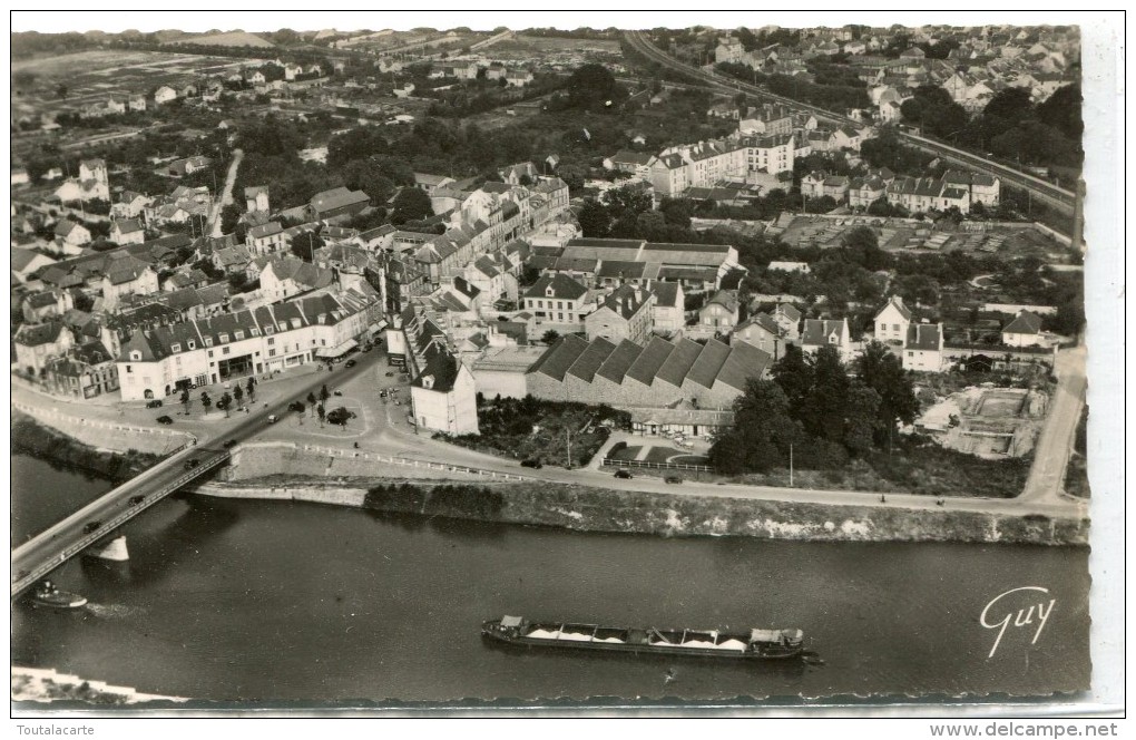 CPSM 95 EN AVION SUR ST OUEN L AUMONE VUE GENERALE  1957 - Saint-Ouen-l'Aumône