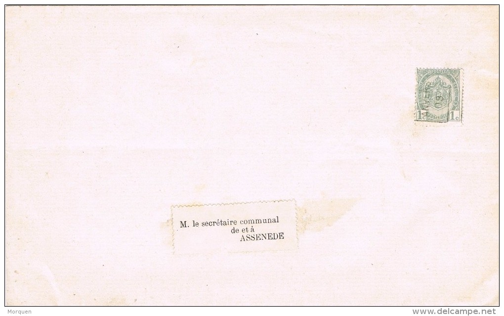 16962. Carta Impresos, Imprimée Preobliterado  ANVERS (Belgien) 1909. Roulotte, Hypotheekkas - Roller Precancels 1900-09