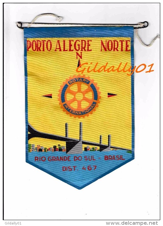 FANION / PENNANT:   PORTO ALEGRE NORTE  (BRASIL)   -    ROTARY CLUB INTEERNATIONAL - Autres & Non Classés