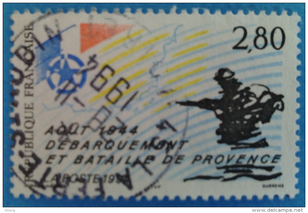 France 1994  : Débarquement Et Bataille De Provence-Août 1944 N° 2895 Oblitéré - Gebraucht