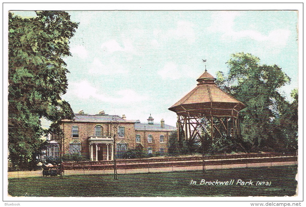 RB 1084 - 1906 Postcard In Brockwell Park London - West Norwood Squared Circle Postmark - London Suburbs