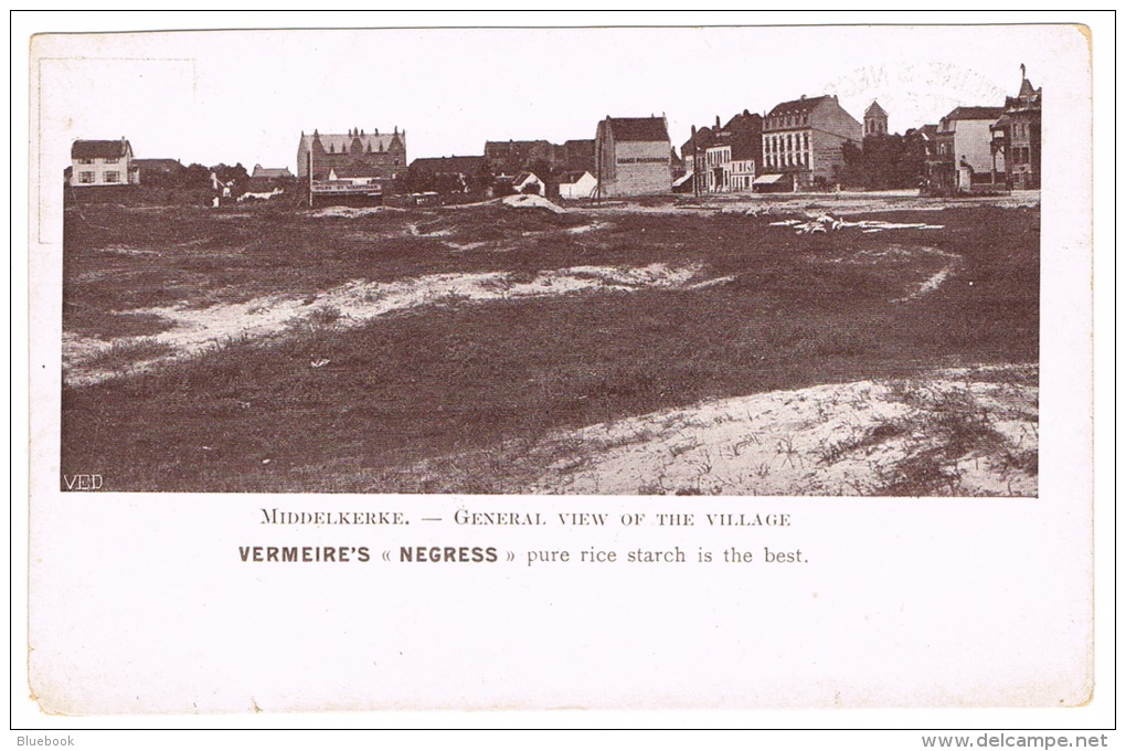 RB 1084 - Ethnic Advertising Postcard Vermeire's Negress' Pure Rice Starch - Middlekerke Belgium - Advertising