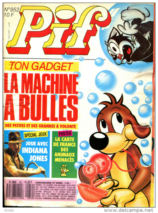 Pif Gadget N°952 De Juin 1987 - Pif Gadget