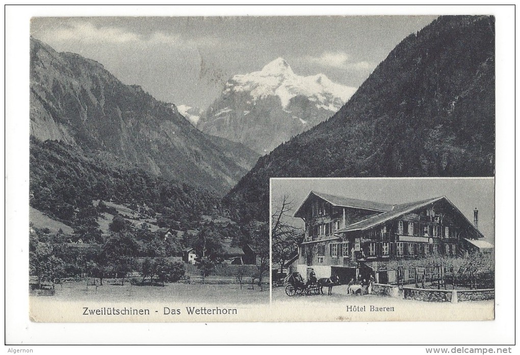 14013 -  Zweilütschinen Das Wetterhorn Hôtel Bären - Autres & Non Classés