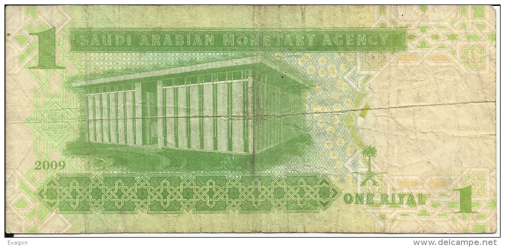 Banconota   ARABIA  SAUDITA   One Riyal - Anno 2009 - Saudi-Arabien