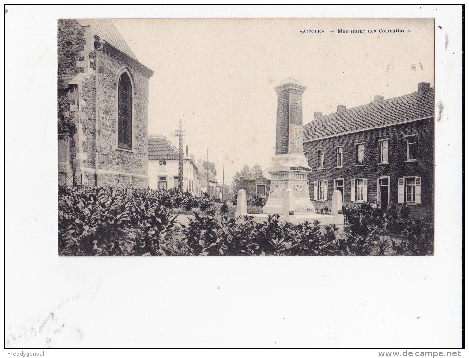 SAINTES MONUMENT DES COMBATTANTS - Tubize