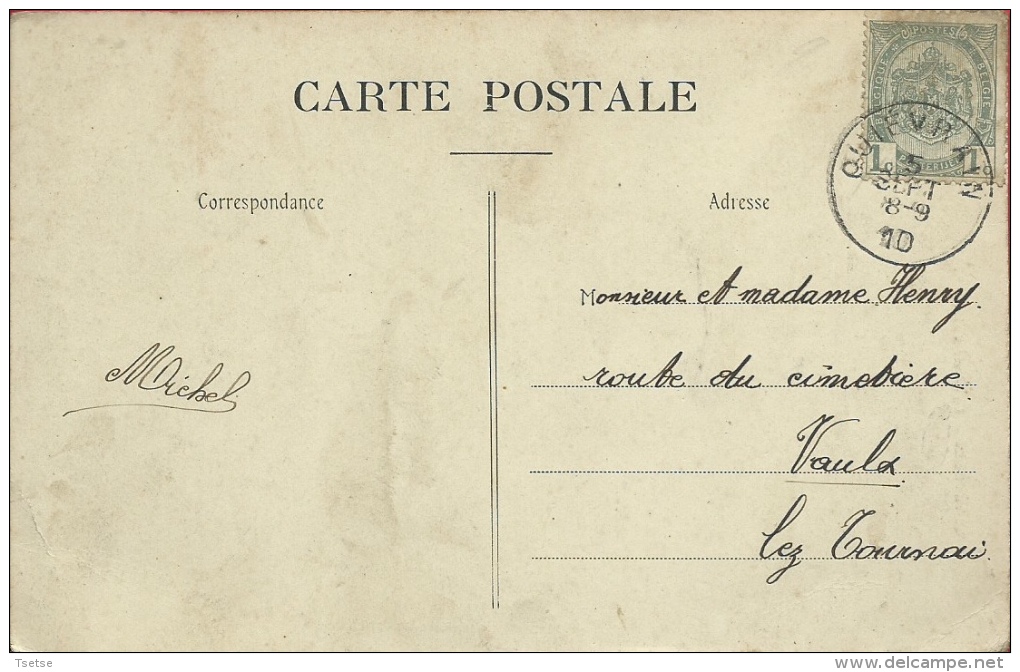 Quièvrain - La Chute D'Eau - Groupe De Gamins - 1910  ( Voir Verso ) - Quiévrain