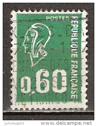 Timbre France Y&T N°1814 (12) Obl  Marianne De Béquet.  0 F.60 Vert. Cote 0,15 € - 1971-1976 Marianne Of Béquet