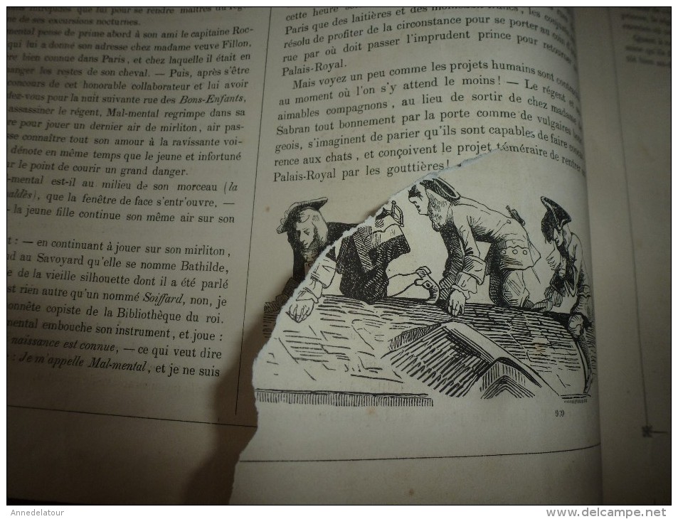 Journal pour rire années 1840  Musée PHILIPON  : Musée et Magasin comiques LES HOMMES A TÊTES DE BÊTES , Croquis divers