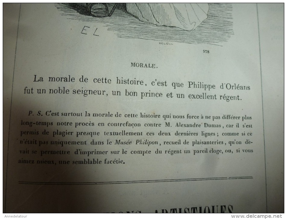 Journal pour rire années 1840  Musée PHILIPON  : Musée et Magasin comiques LES HOMMES A TÊTES DE BÊTES , Croquis divers