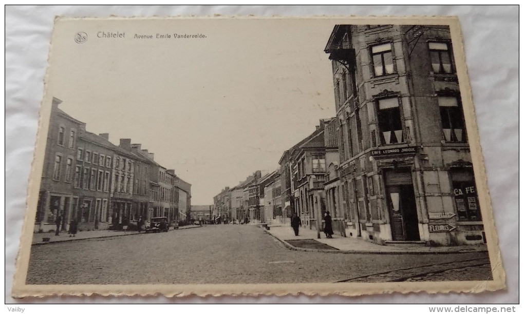 Chatelet - Avenue Emile Vandervelde - Café Leonard Jadoul - Châtelet