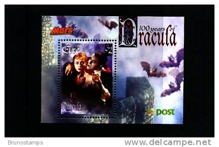 IRELAND/EIRE - 1997  DRACULA  MARS  MS MINT NH - Blocchi & Foglietti