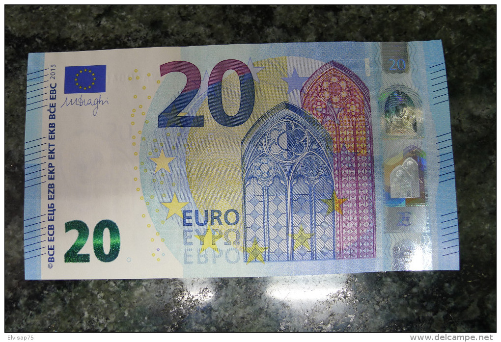 20 EURO SPAIN DRAGHI V001A1 UNC - 20 Euro