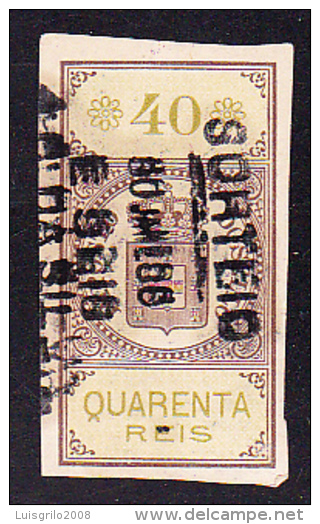 1873 - IMPOSTO DO SELLO - 40 . QUARENTA REIS -- CACHET  "SORTEIO" - Usati