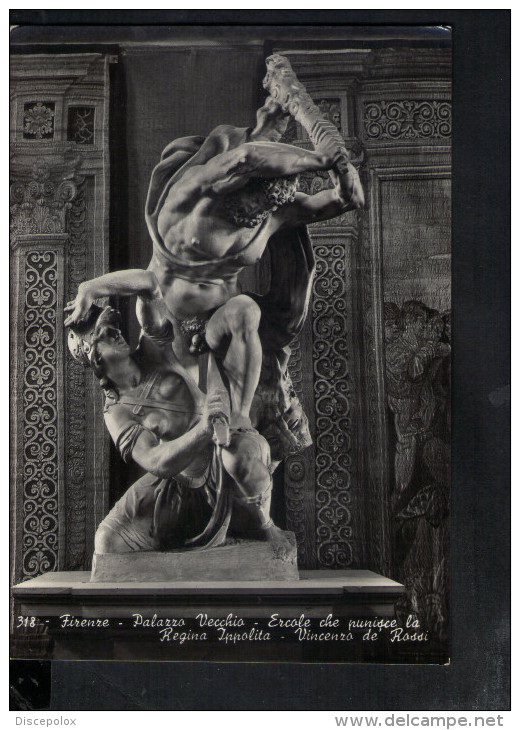 N2240 SCULTURA, STATUE - FIRENZE, PALAZZO VECCHIO - ERCOLE CHE PUNISCE LA REGINA IPPOLITA, VINCENZO DE ROSSI - SCULTURE - Sculptures