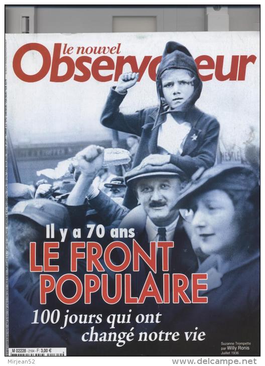 Le Nouvel Observateur   N°2164   27 Avril Au 3 Mai 2006: Le Front Populaire - Informations Générales