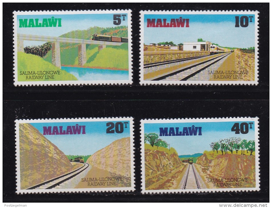 MALAWI, 1979, Mint Hinged Stamps, Salima-Lilongwe Railway, 324-327, #4574 - Malawi (1964-...)