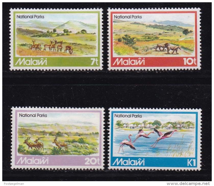 MALAWI, 1982, Mint Hinged Stamps, National Parks, 372-375, #4586 - Malawi (1964-...)