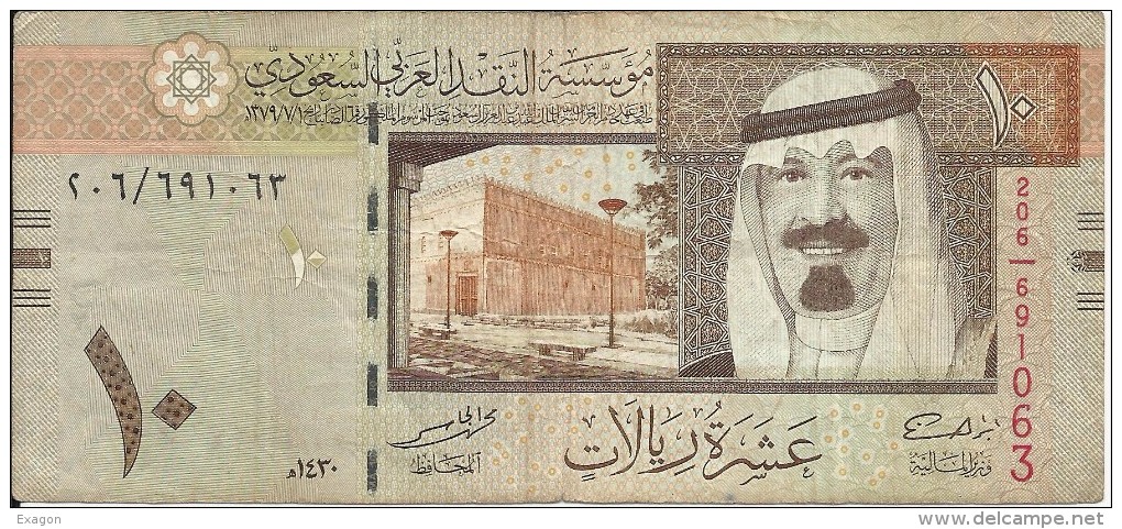 Banconota   ARABIA  SAUDITA  -  10 TEN   RIYALS - Anno 2009 - Arabia Saudita