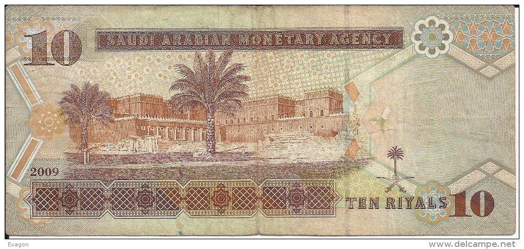 Banconota   ARABIA  SAUDITA  -  10 TEN   RIYALS - Anno 2009 - Arabia Saudita