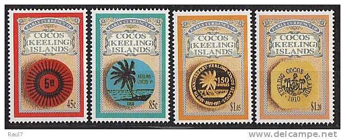 COCOS Keeling Islands - Anciennes Monnaies De L'ile - 4v  Neuf*** (MNH) CV €12.50 - Kokosinseln (Keeling Islands)