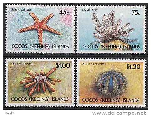 COCOS Keeling Islands - Etoiles De Mer - 4v  Neuf*** (MNH) CV €10 - Kokosinseln (Keeling Islands)