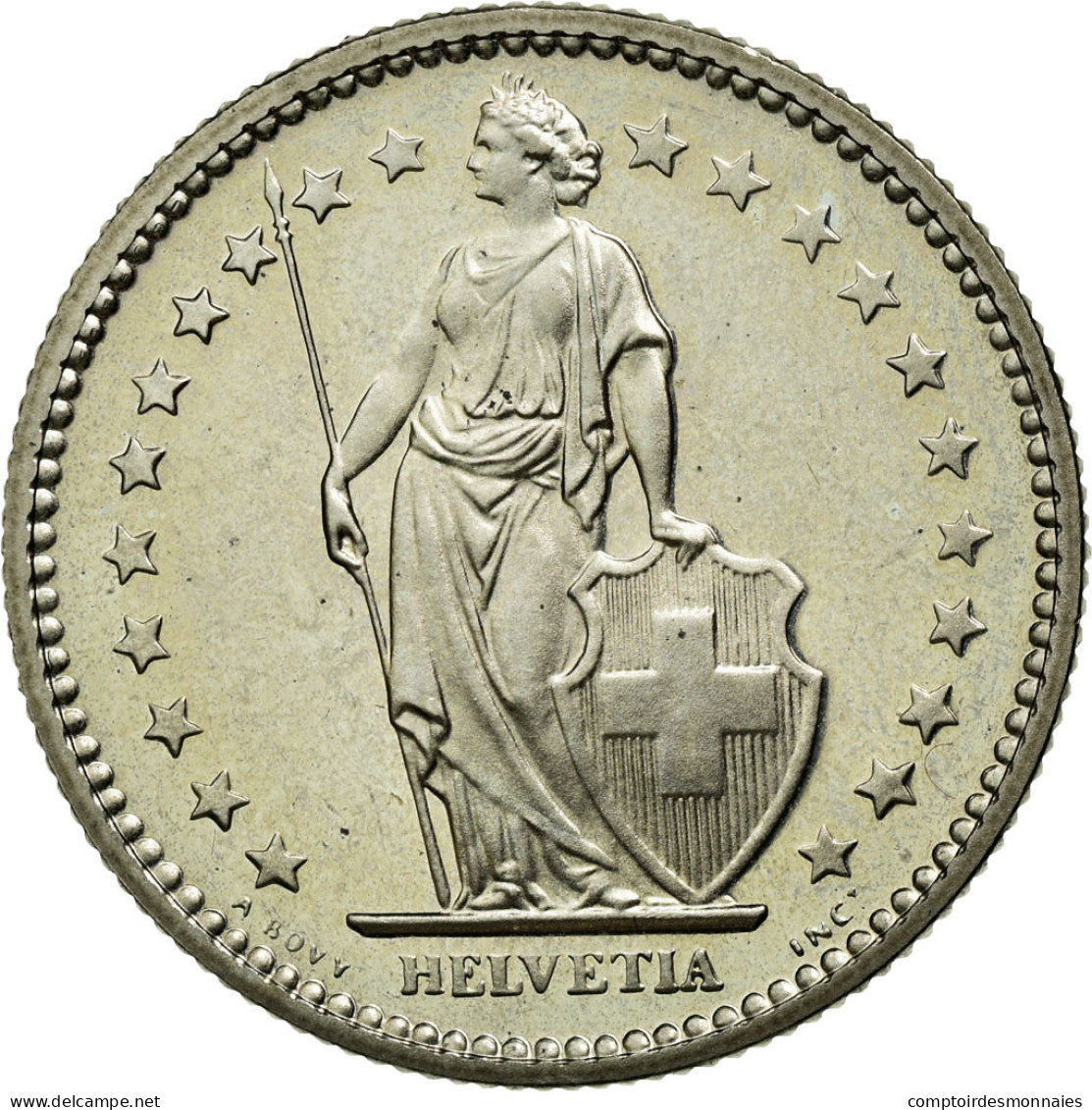 Monnaie, Suisse, 2 Francs, 1980, Bern, FDC, Copper-nickel, KM:21a.1 - Andere & Zonder Classificatie