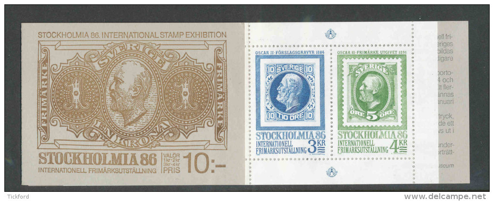 SUEDE 1983 - CARNET  YT C1221 - Facit H345 - Neuf ** MNH - Expo "Stockholmia' 86" (I) - 1981-..