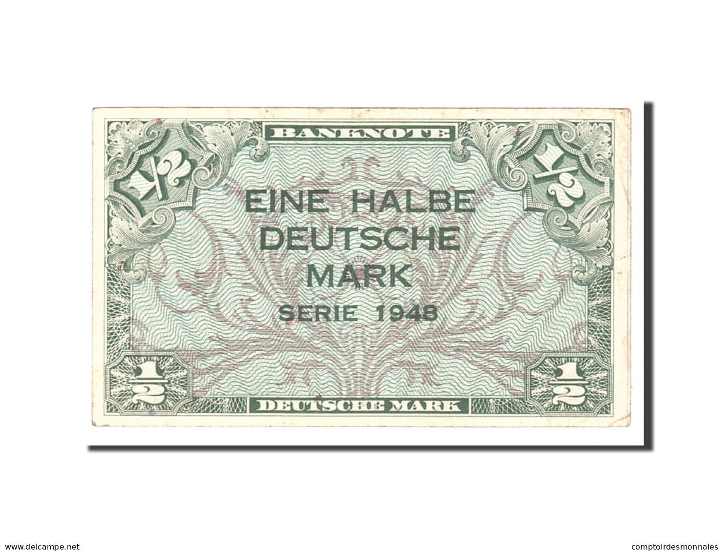 Billet, République Fédérale Allemande, 1/2 Deutsche Mark, 1948, Undated - Otros & Sin Clasificación