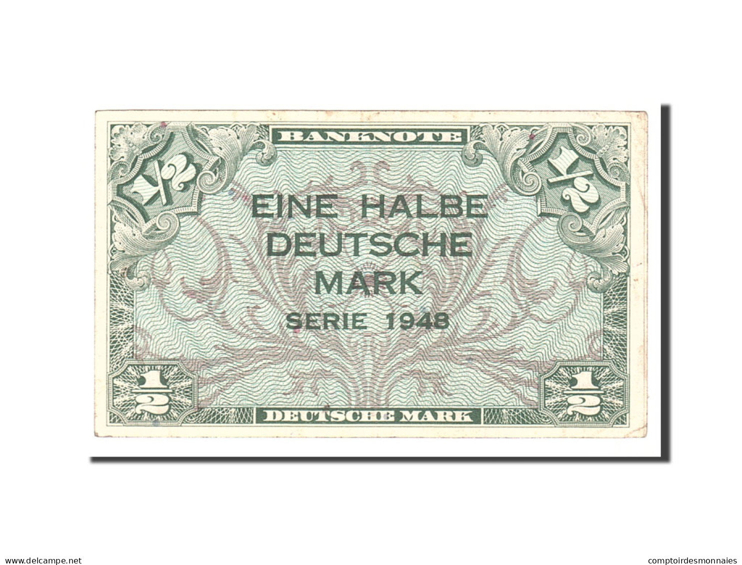 Billet, République Fédérale Allemande, 1/2 Deutsche Mark, 1948, Undated - Sonstige & Ohne Zuordnung