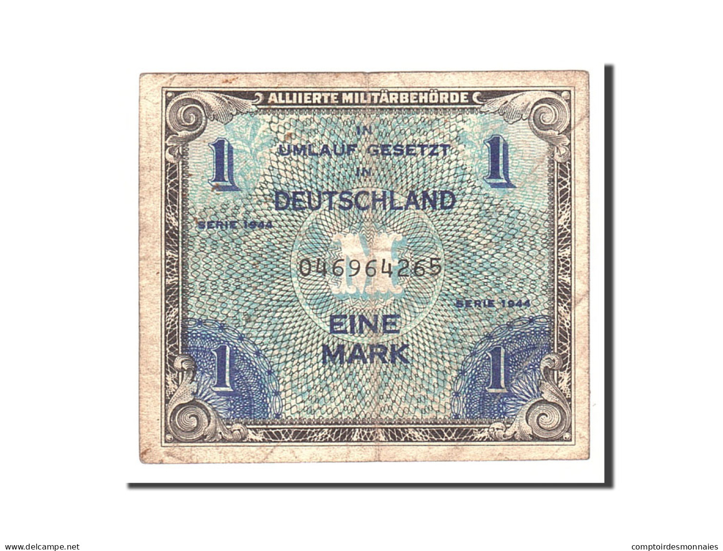 Billet, Allemagne, 1 Mark, 1944, Undated, KM:192a, TB - 1 Mark