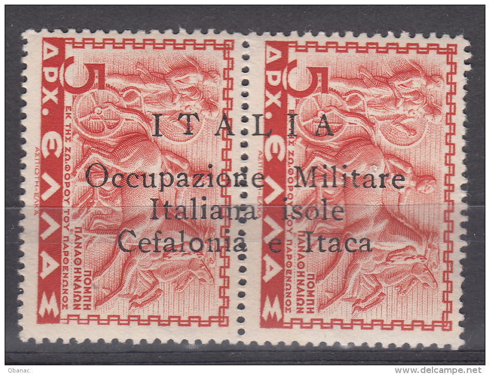 Italy Occupation In WWII Cefalonia &amp; Itaca 1941 Sassone#18 Mint Hinged - Cefalonia & Itaca