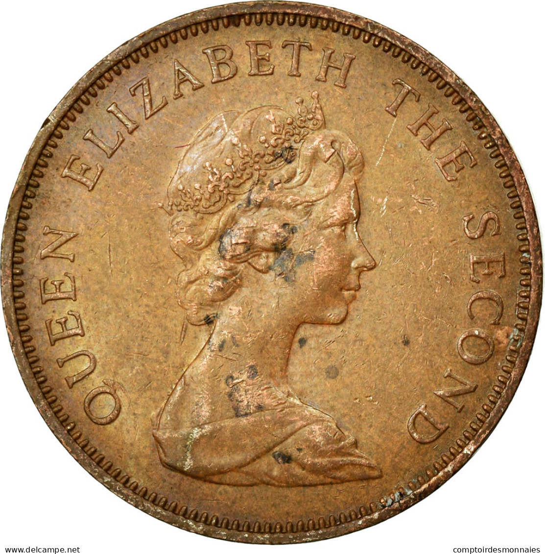 Monnaie, Jersey, Elizabeth II, 2 New Pence, 1971, TTB+, Bronze, KM:31 - Jersey