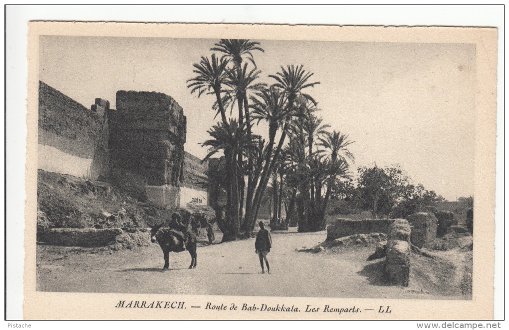 Lot Of 4 Post Cards - Morocco Maroc  Marrakesh Marrakech - Street Views - Mosquée Mosquee - 4 Scans - Marrakesh