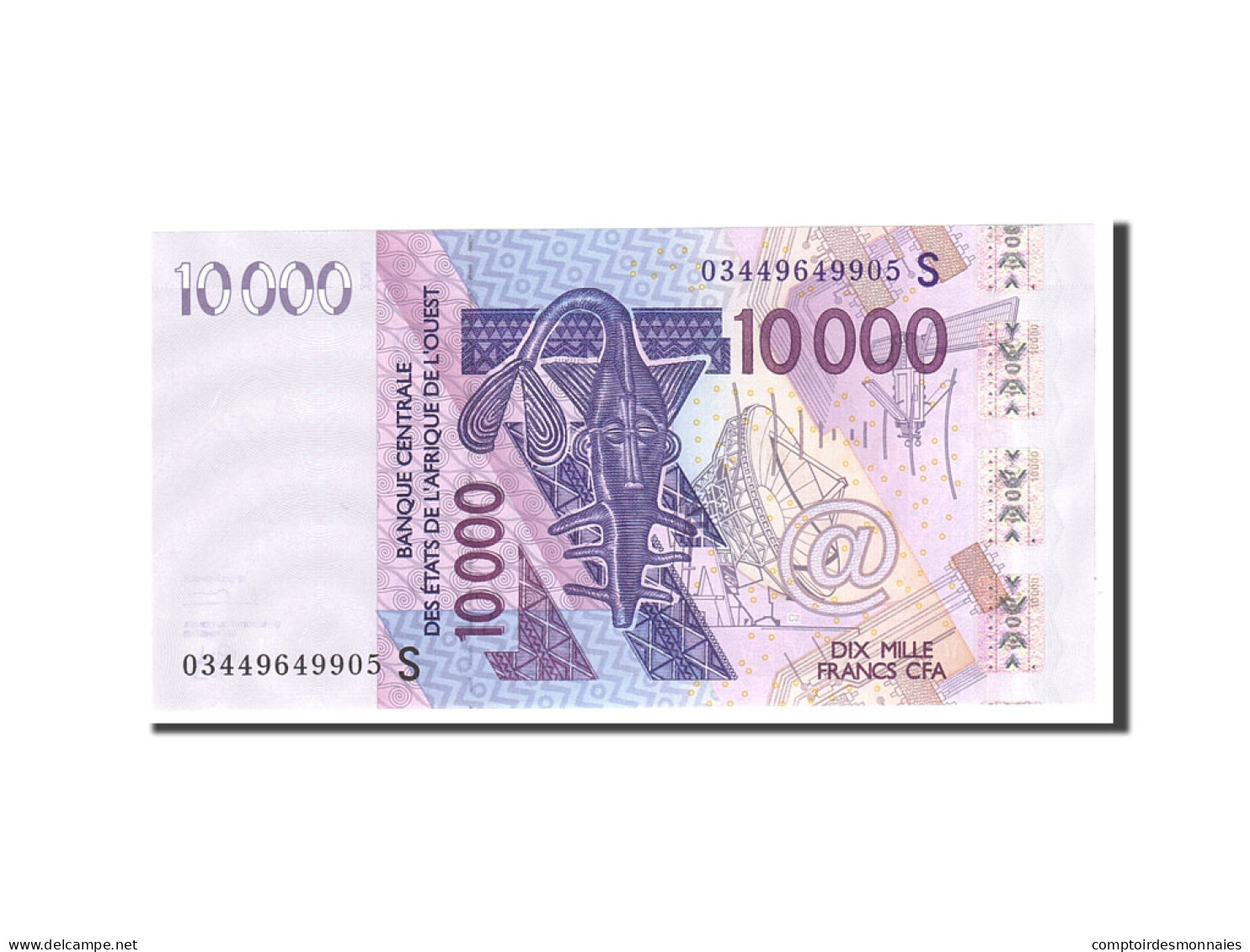 Billet, West African States, 10,000 Francs, 2003, Undated, KM:918Sa, NEUF - États D'Afrique De L'Ouest