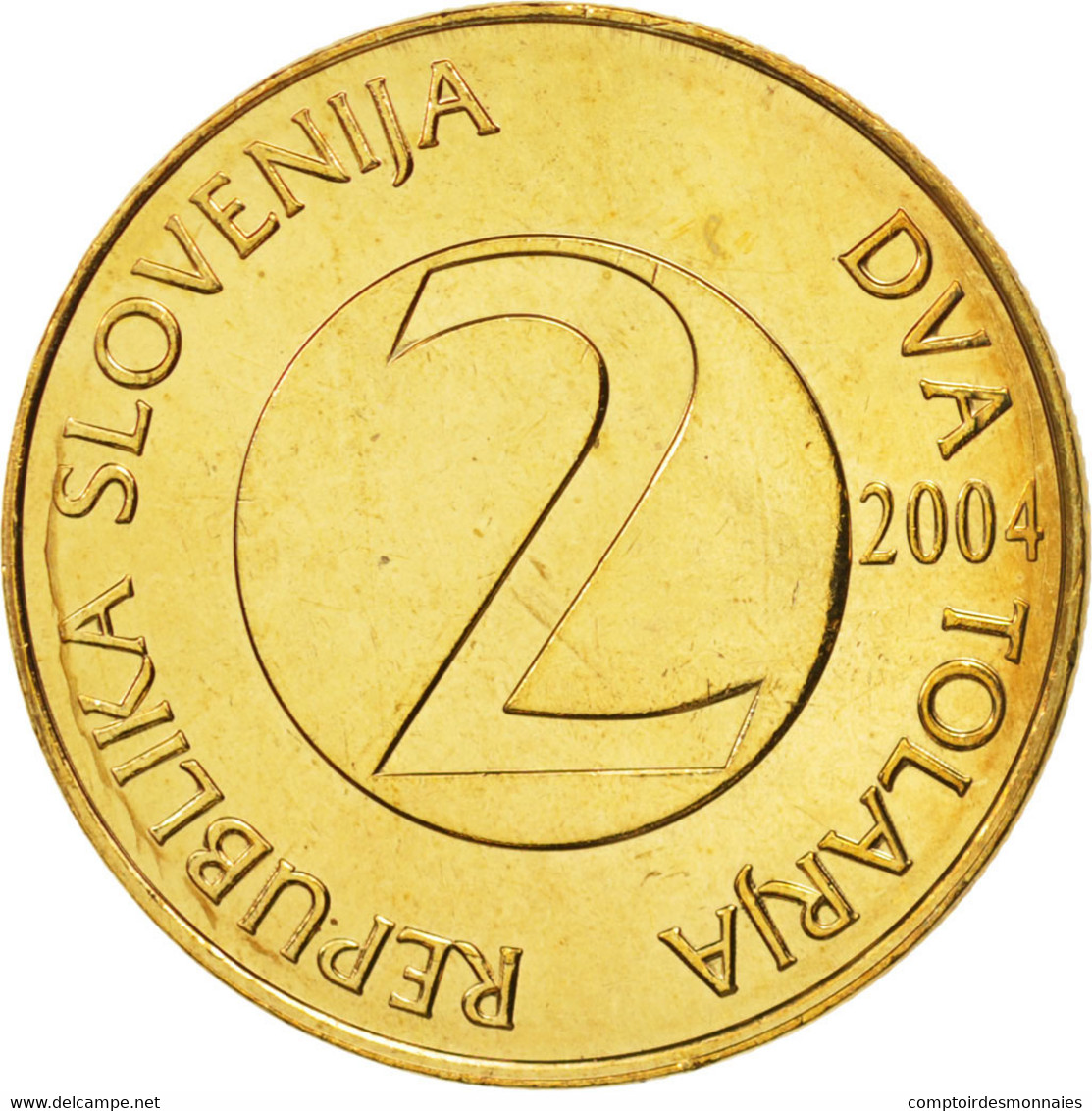 Monnaie, Slovénie, 2 Tolarja, 2000, FDC, Nickel-brass, KM:5 - Slovénie