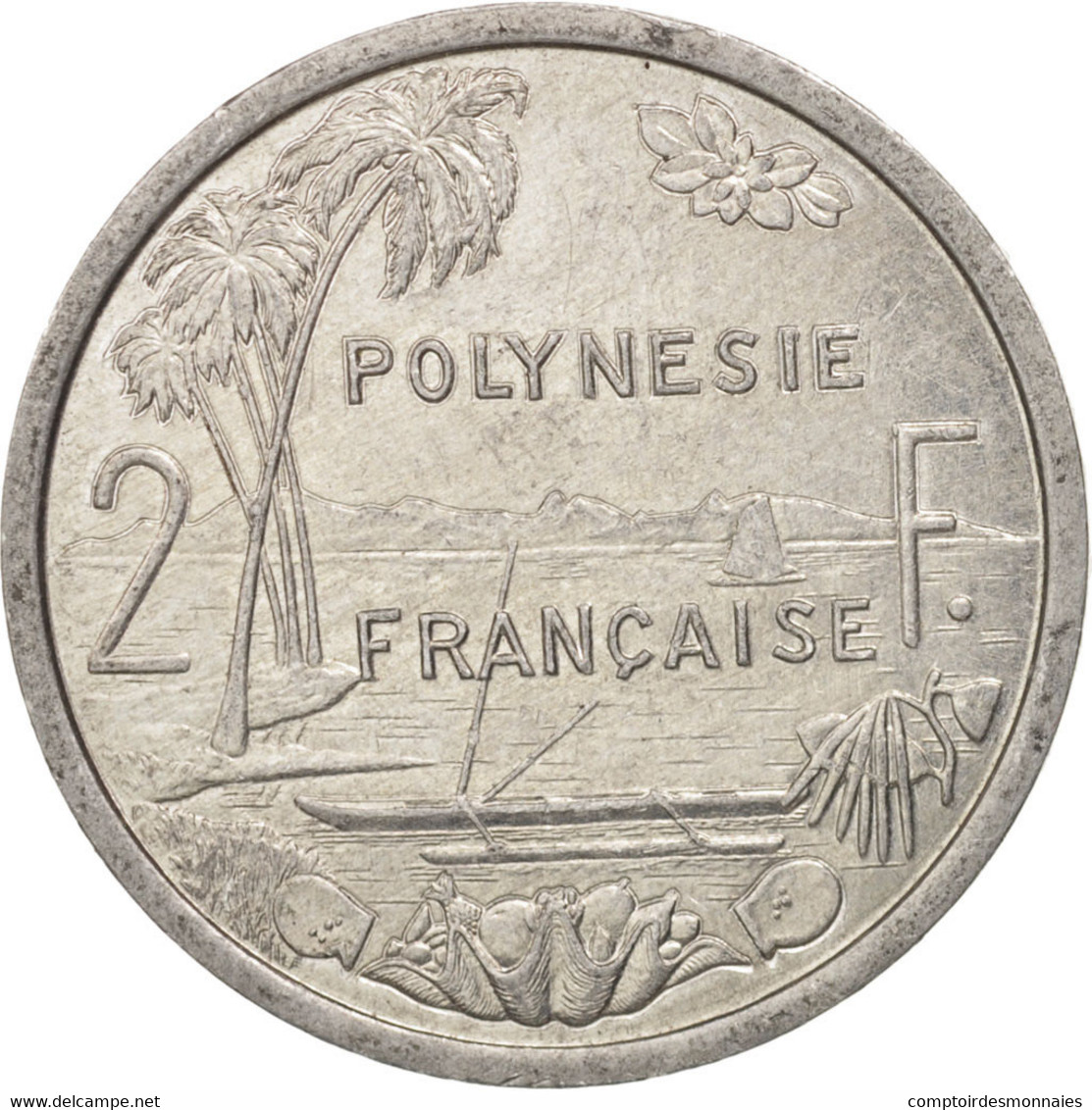 Monnaie, French Polynesia, 2 Francs, 1986, Paris, TTB+, Aluminium, KM:10 - French Polynesia